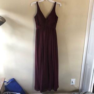 Maroon Bridesmaid Dress